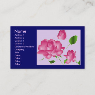 Visita Tarjeta de perfil "florista Rosa de lavanda rosa"