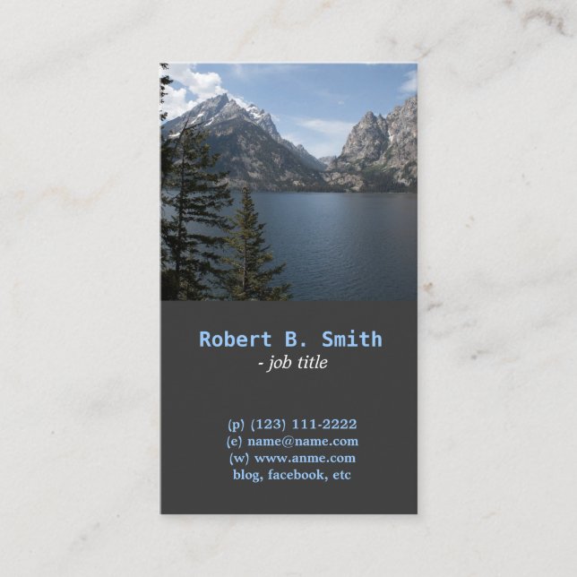 Visita Tarjeta de perfil fotográfico del Parque Nacional  (Anverso)