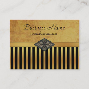Visita Tarjeta de Perfil Gold Black Stripe 2