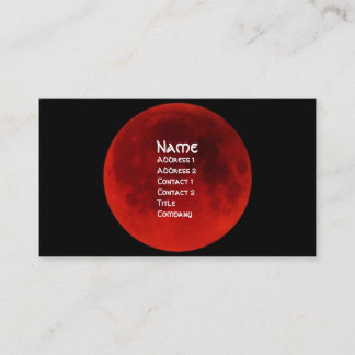 Visita Tarjeta de perfil gótico de la luna de sangre