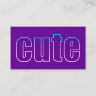 Visita tarjeta de perfil linda