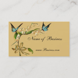 Visita Tarjeta de Perfil Mariposas Vintage