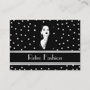 Visita Tarjeta de Perfil Moda Retro Vintage 2