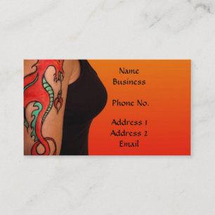 Visita Tarjeta de perfil/negocio de artista de tatuaje