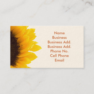 Visita Tarjeta de perfil/negocio de girasol