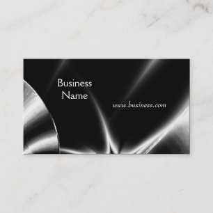 Visita Tarjeta de Perfil Negocios Abstracto Plata Negro