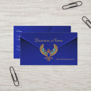 Visita Tarjeta de Perfil Negocios Terciopelo Azul Rico Ág