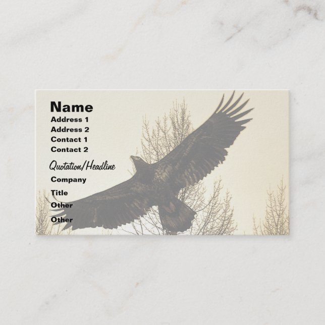 Visita Tarjeta de perfil o de negocios EAGLE & FOREST (Anverso)
