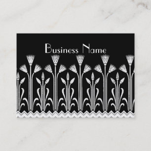 Visita Tarjeta de perfil Patrón victoriano vintage Blanco