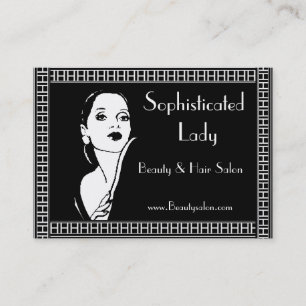 Visita Tarjeta de Perfil Salón de Belleza Dama Sofisticad