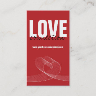 Visita Tarjeta de perfil simple de corazón de amor de col