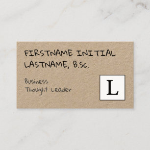 Visita Tarjeta de perfil simple para líderes de pensamie