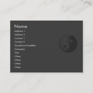 Visita Tarjeta de perfil Yin Yang