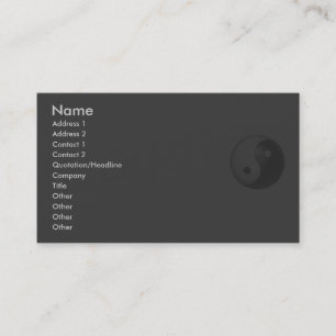 Visita Tarjeta de perfil Yin Yang