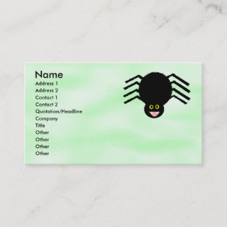 Visita Tarjeta de Personalizable de araña negra
