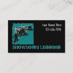 Visita Tarjeta de personalizable Snowboard