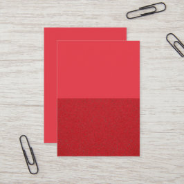 Visita Tarjeta de Personalizado de doble tono rojo de tom