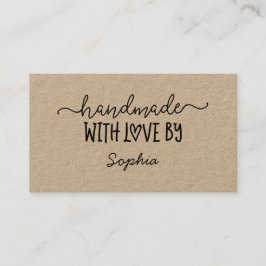 Visita Tarjeta de Personalizado hecha a mano con amor par