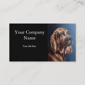 Visita tarjeta de pintura de retrato de mascota