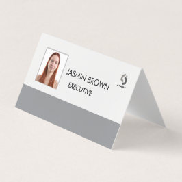 Visita Tarjeta de placa de nombre y código QR personaliza