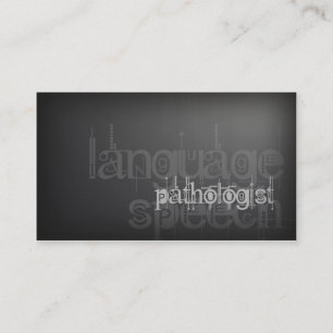 Visita Tarjeta de plata simple del patólogo de la