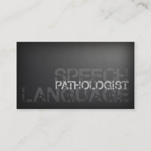 Visita Tarjeta de plata simple del patólogo de la