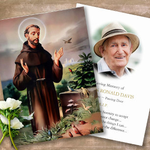 Visita Tarjeta de plegaria de simpatía funeraria de San F