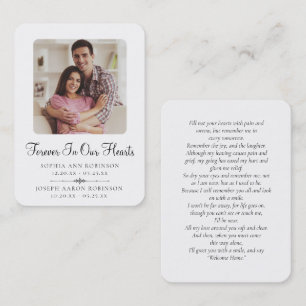 Visita Tarjeta de plegaria para funerales conmemorativos