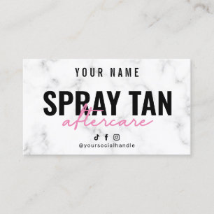 Visita Tarjeta de postre Marble Pink Spray Tan