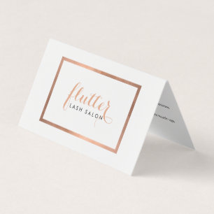 Visita Tarjeta de postura simple con logotipo de salón de