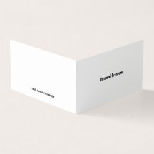 Tarjeta de preferencia personal