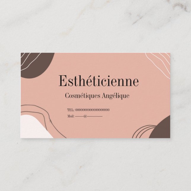 Visita tarjeta de presentación (Reverso)