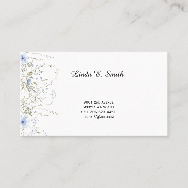 Visita Tarjeta de presentación (Anverso)