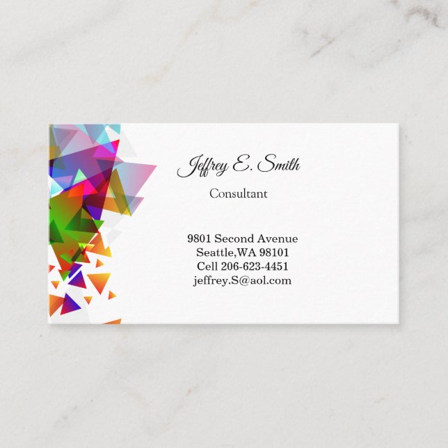 Visita Tarjeta de presentación (Anverso)