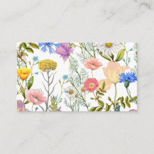 Visita Tarjeta de presentación - acuarela floral