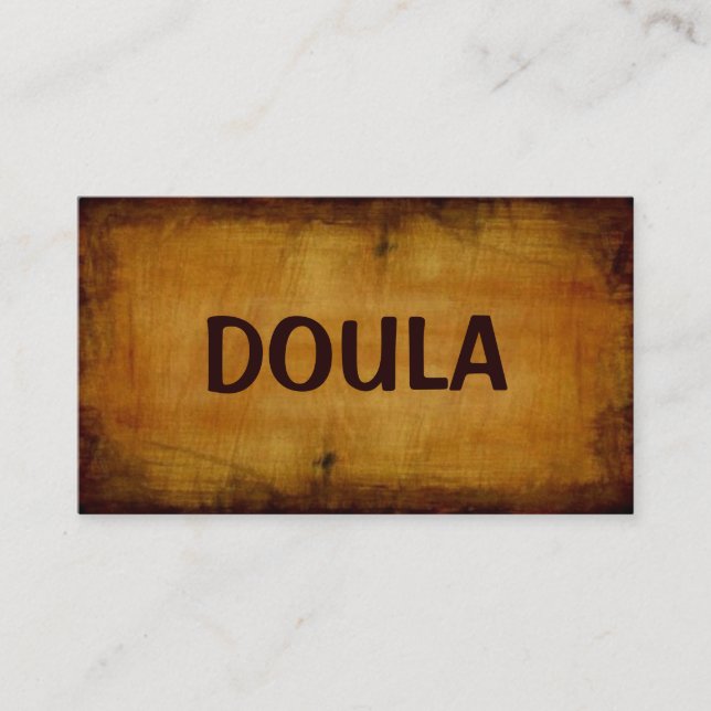 Visita Tarjeta de presentación antigua de doula (Anverso)
