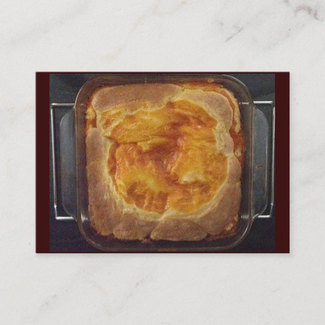 Visita Tarjeta de presentación Apricot Jam Pound Cake (Anverso)