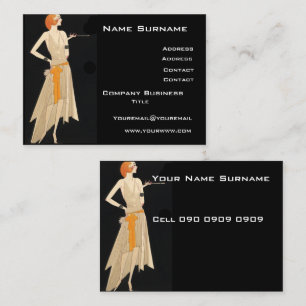 Visita Tarjeta de presentación Art Deco