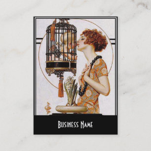 Visita Tarjeta de presentación Art Nouveau Deco elegante
