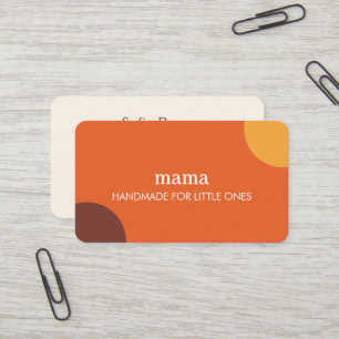 Visita Tarjeta de presentación audaz y retro linda mama