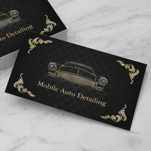 Visita Tarjeta de presentación automática Black Gold Re