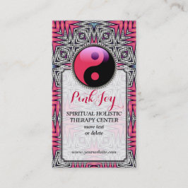 Visita Tarjeta de presentación Aztec Pink Joy YinYang New