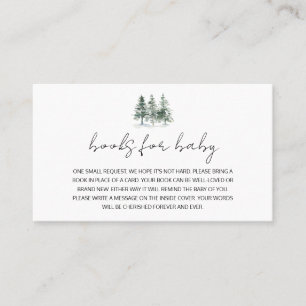 Visita Tarjeta de presentación Baby Shower de pino-árbol