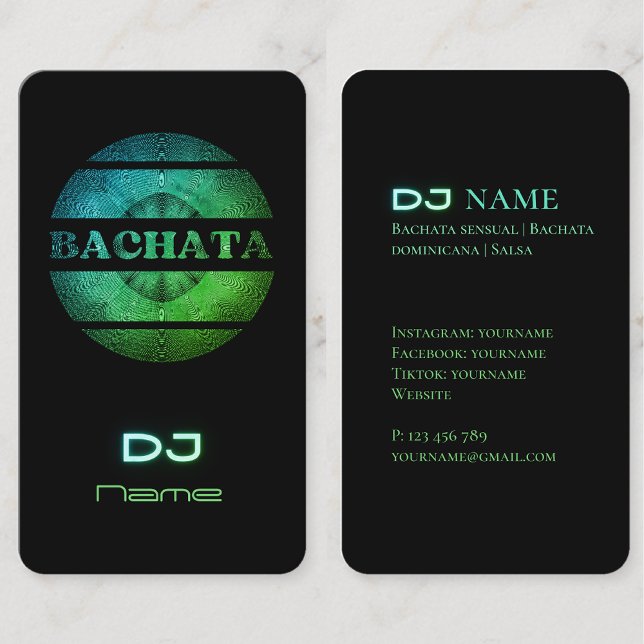 Visita Tarjeta de presentación Bachata DJ (Subido por el creador)