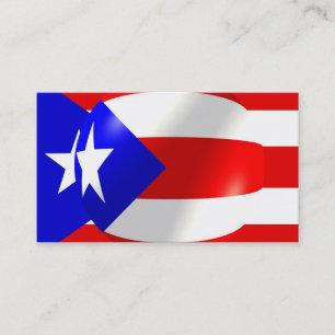 Visita Tarjeta de presentación Bandera de Puerto Rico