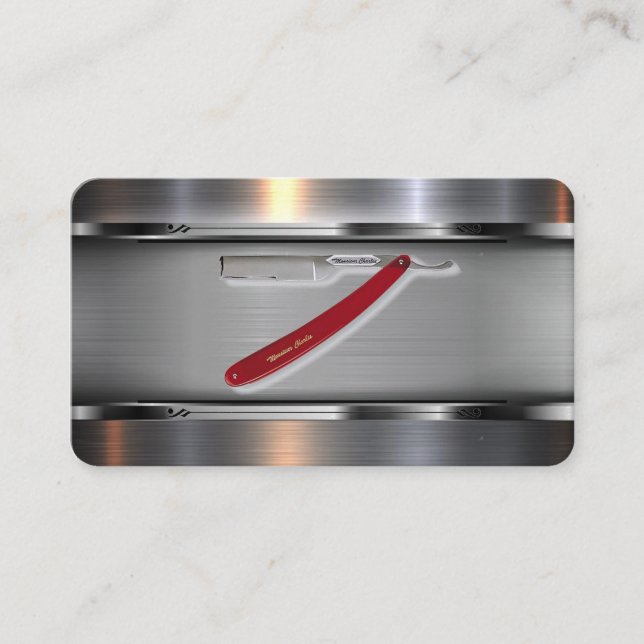 Visita Tarjeta de presentación Barber (Anverso)