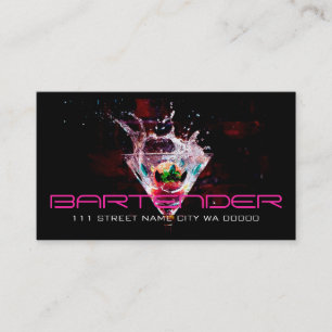 Visita Tarjeta de presentación Bartender Nights Life