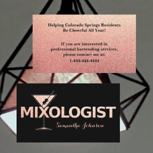 Visita Tarjeta de presentación Bartender para Purpurina d