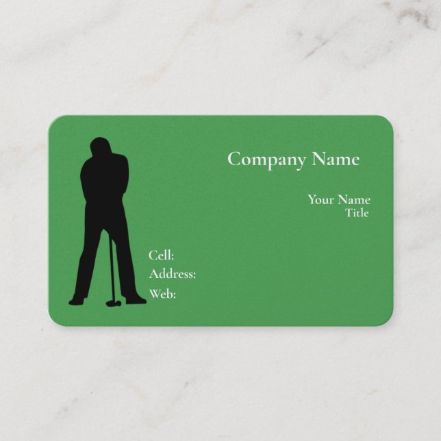 Visita Tarjeta de presentación básica de plantilla blanca (Anverso)