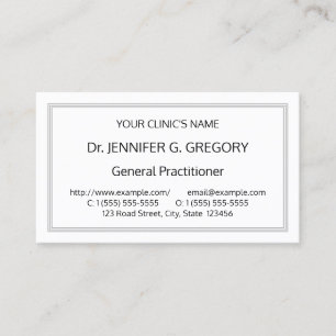 Visita Tarjeta de presentación básica, simple y especiali